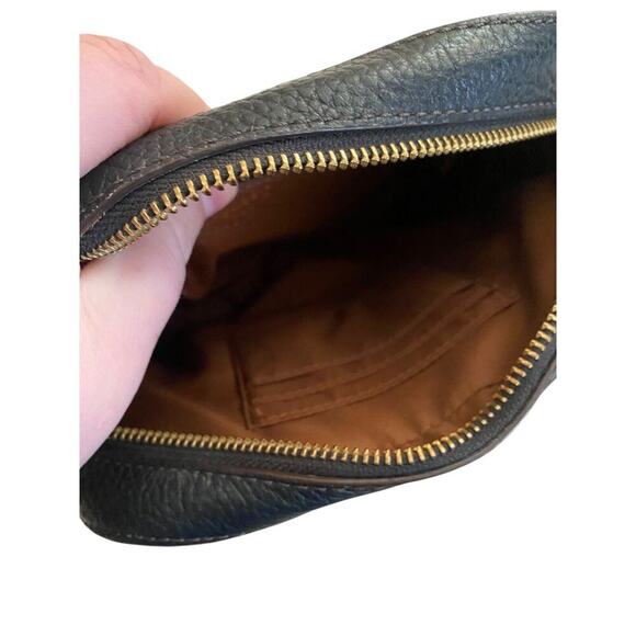 Fossil Leather Gemma Crossbody Shoulder Pebbled Black Leather Purse Barely Used - Picture 8 of 13